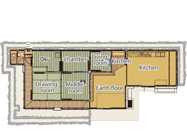 里の家平面図